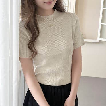 トップス Mamilyn 2color 】スナップボタンヘンリーネックスリムトップス ／ snap