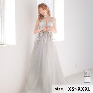 Tika グレー　ロングドレス Tika グレー ロングドレス Mサイズ Tika グレー ロングドレス M