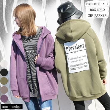 裏起毛ボックスロゴジップパーカー レディース 女性 品番 Nhgw Non Hedge ノンヘッジ のレディース ファッション通販 Shoplist ショップリスト
