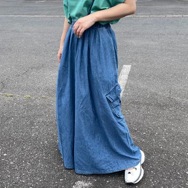 刺繍グラデーション加工デニムパンツ[品番：SRSW0000212]｜ScoLar