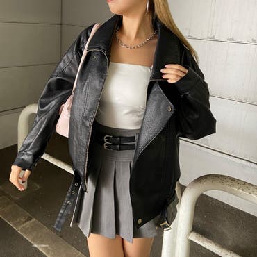長めのシルエットでスタイリッシュに演出 ZIPポイントロングライダース