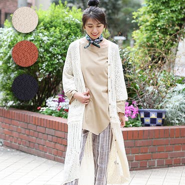 ロングカーディガン レディース 春 品番 Ttkw チチカカのレディースファッション通販 Shoplist ショップリスト