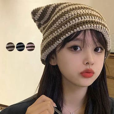 ダメージ加工レオパード柄キャップ[品番：SHNW0011638]｜LADY