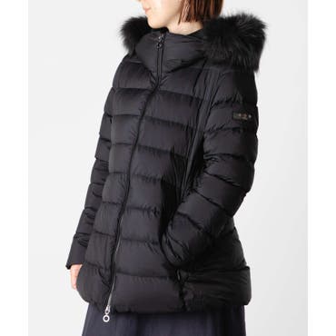 くロ ゲス GUESS ファー付き ロゴプレート 中綿ジャケット Y2K