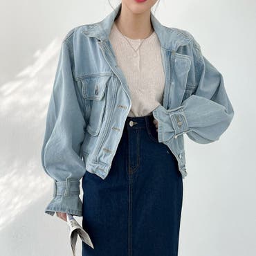 ビッグカラーデニムジャケット[品番：LAVW0019502]｜LANVIN en
