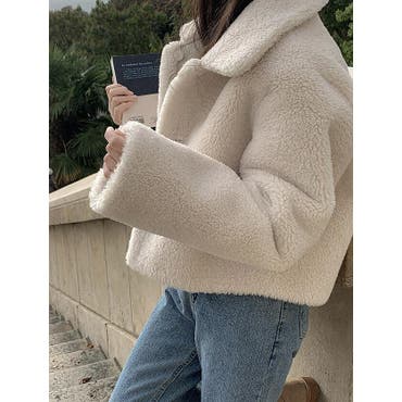 フェイクファーコート[品番：LAVW0018865]｜LANVIN en Bleu（ランバン