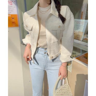 Loungedress】ツイードスタジャン[品番：PALW0004188]｜PAL GROUP