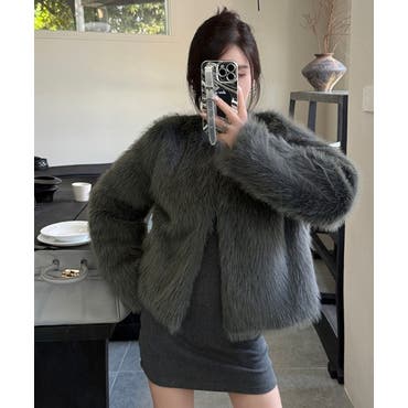 DECADE CLASSIC フォックスファーカラーダウンジャケット[品番