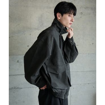 ◇エコレザーオーバーサイズジップアップジャケット◇[品番