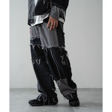 ワイドパンツ メンズ サルエルパンツ[品番：RQ000003336