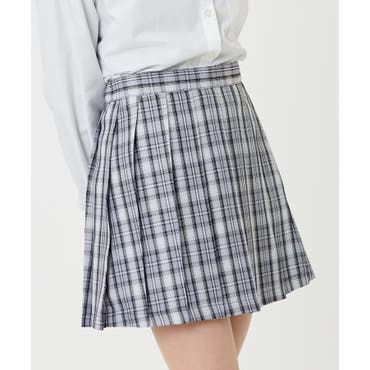 サイドベルトチェック柄ミニスカート Jasmine Grandiflorum[品番