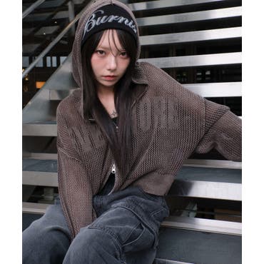 ORR Golji Sleeveless Knit Gray M オル 韓国 A'GEM/9 × .kom『ACOVER/オコボ』Side Line Raglan Hoodie