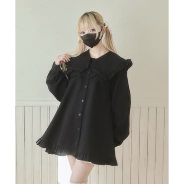 BIGフリルカラーミニワンピース[品番：MKSW0047844]｜EATME