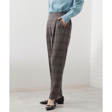 WALDO】グレンチェック両面起毛トラックパンツ[品番：NICW0007435