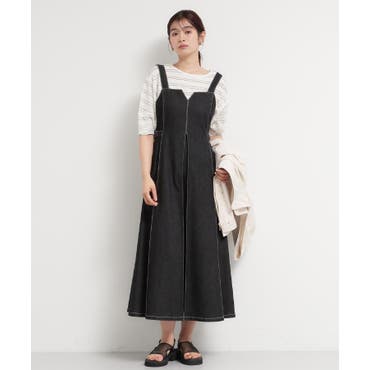 Vネックデザインジャンパースカート[品番：GERW0000268]｜GeeRA