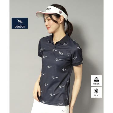 ロゴテープ総柄ポロシャツ[品番：STJW0012732]｜Samantha GOLF