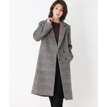 ウール混チェックコート 品番 Wrdw Hushush ハッシュアッシュ のレディースファッション通販 Shoplist ショップリスト