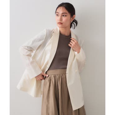 リネンブレンドテーラードジャケット[品番：XT000013257]｜aimoha