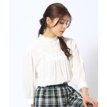 100％品質 twinkleレースフリルカラーブラウス[品番：MKSW0060145]｜merry トップス