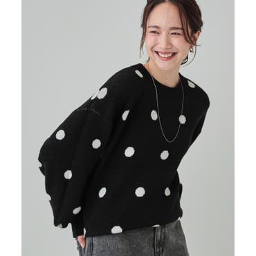 セール】ドット柄シアートップス（Tシャツ/カットソー）｜CLEA