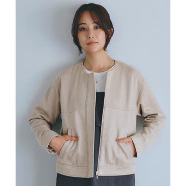 ノーカラーボアジャケット[品番：LAVW0006542]｜LANVIN COLLECTION