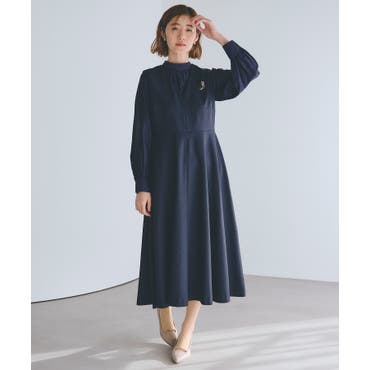 コクーンスカートニットコンビワンピース[品番：LAVW0018700
