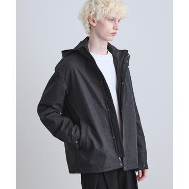 新レーベル ADABAT NAVY】エンブロイダリーモノグラム中綿ベスト[品番