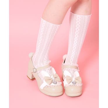 クリアサンダル ハートモチーフ キラキラ[品番：XK000010281]｜Tika