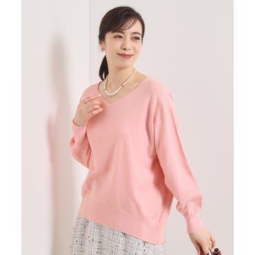 CAPRICIEUX LE'MAGE】FOXカシミアドルマンニット[品番：PALW0006976