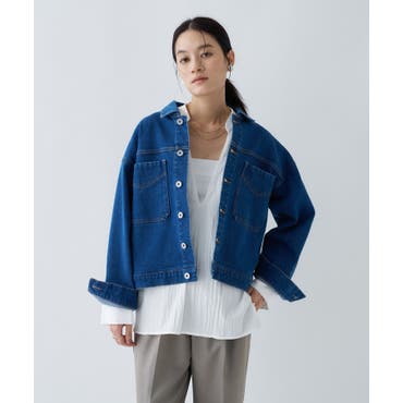 トラッカーデニムウォッシュ加工ジャケット[品番：DSSW0005413