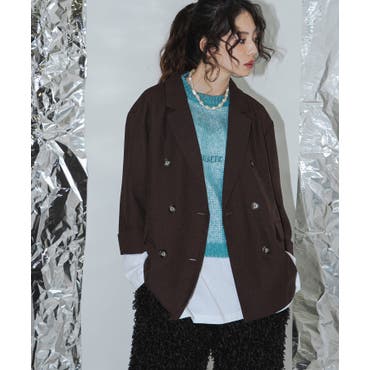 ナポレオン風ストレッチJK[品番：IGAW0002474]｜axes femme