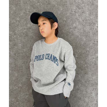 POLOCHAMPS オーバーサイズ裏起毛トレーナー キッズ[品番