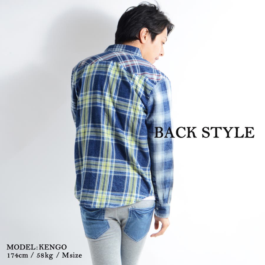 チェックシャツ レディース 長袖シャツ[品番：KH000014928