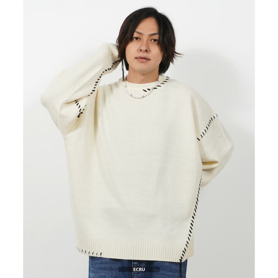 オーバーサイズ ニット メンズ[品番：OCGW0002760]｜ONE 4