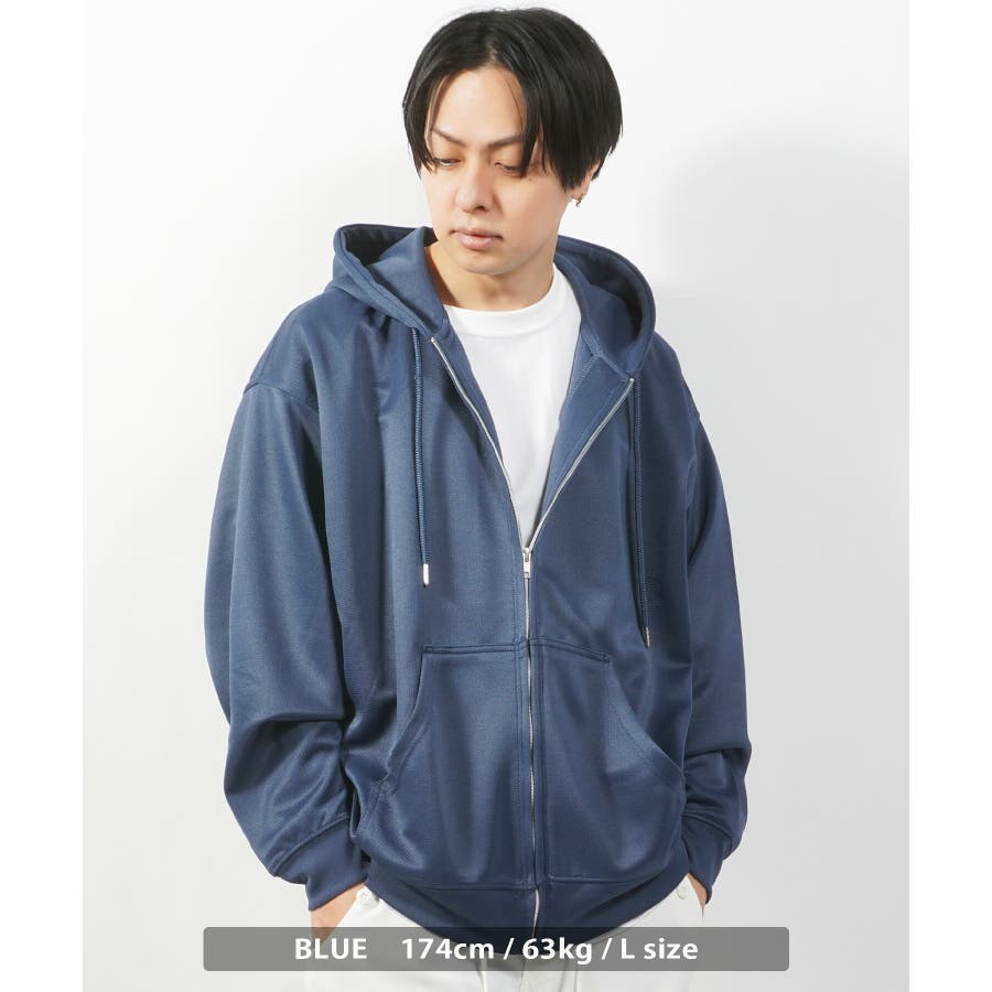 ジップアップパーカー メンズ ビッグパーカー[品番:OCGW0002950 ジップアップパーカー メンズ ビッグパーカー[品番:OCGW0002950