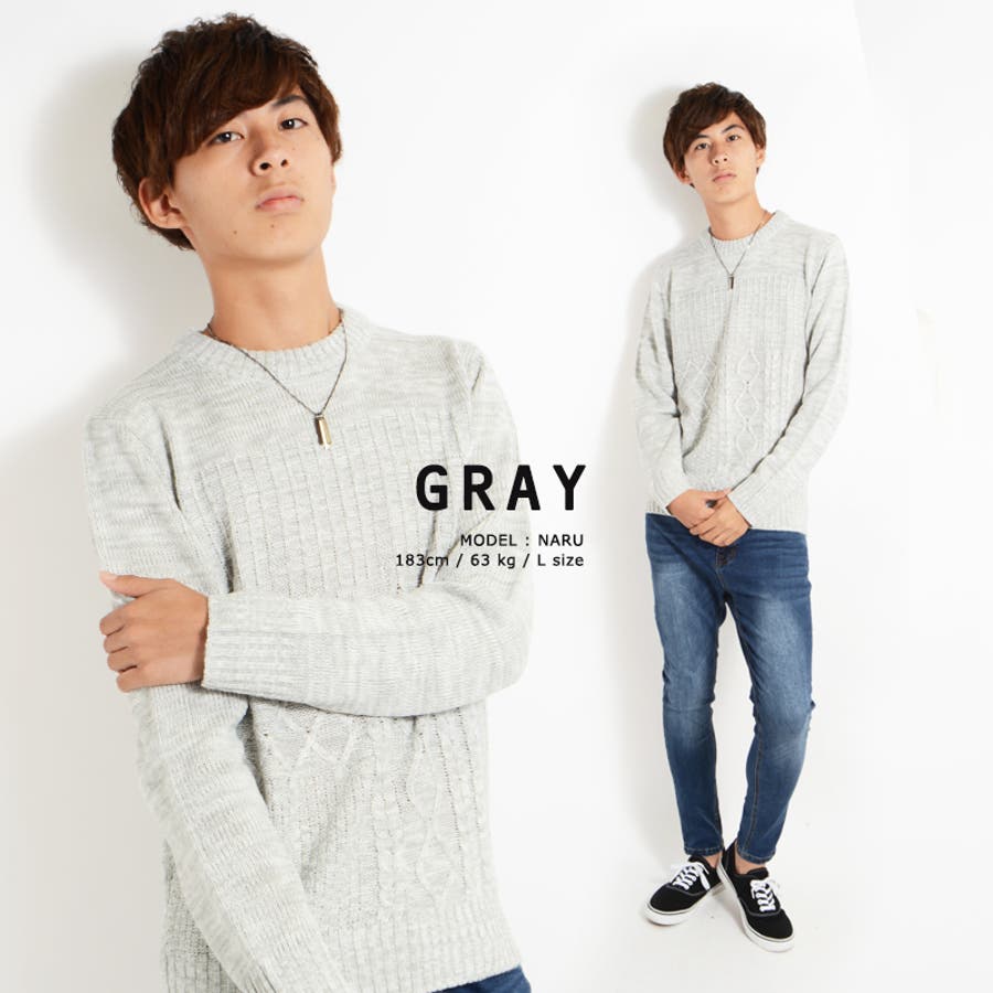 ニット メンズ クルーネック 品番 Ocgw One 4 Premium ワンフォープレミアム のメンズファッション通販 Shoplist ショップリスト