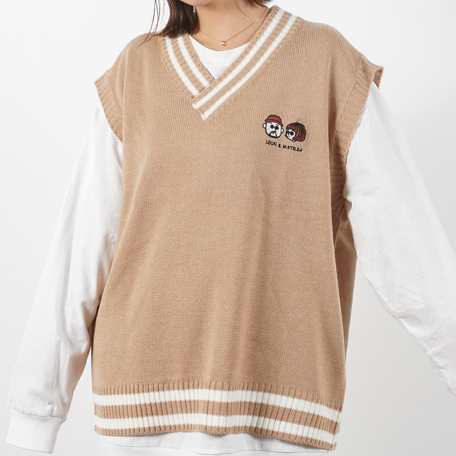 ワンポイント刺繍 チルデン ニットベスト[品番：OCGW0002304]｜ONE 4 PREMIUM（ワンフォープレミアム  ）のメンズファッション通販｜SHOPLIST（ショップリスト）