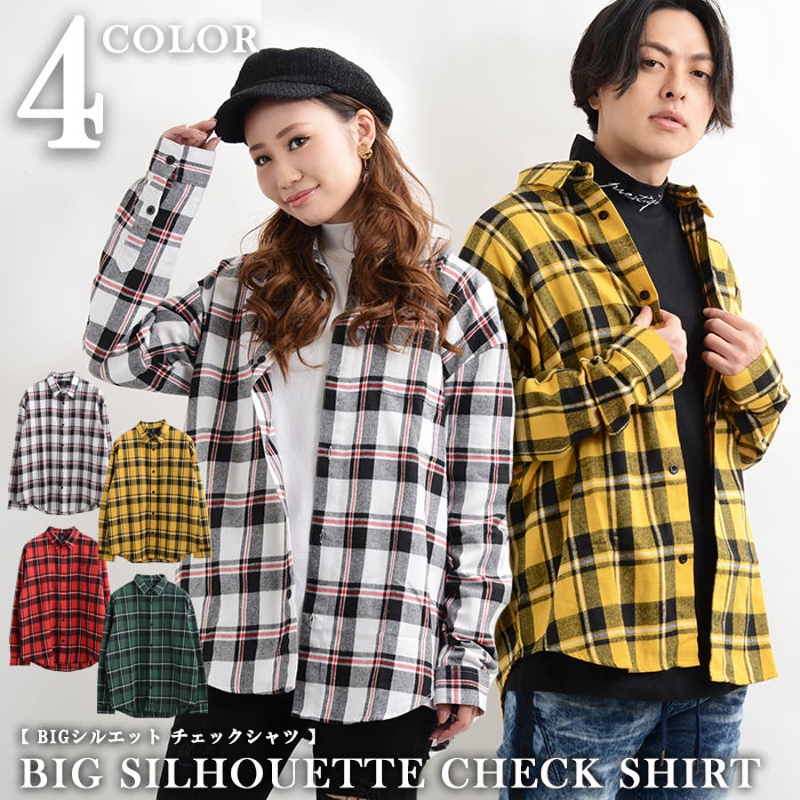 plan c プランシー 2019SS  ビッグシルエットチェックシャツ　36 シャツ＆トップス |【Plan C】プラン シー公式オンラインストア