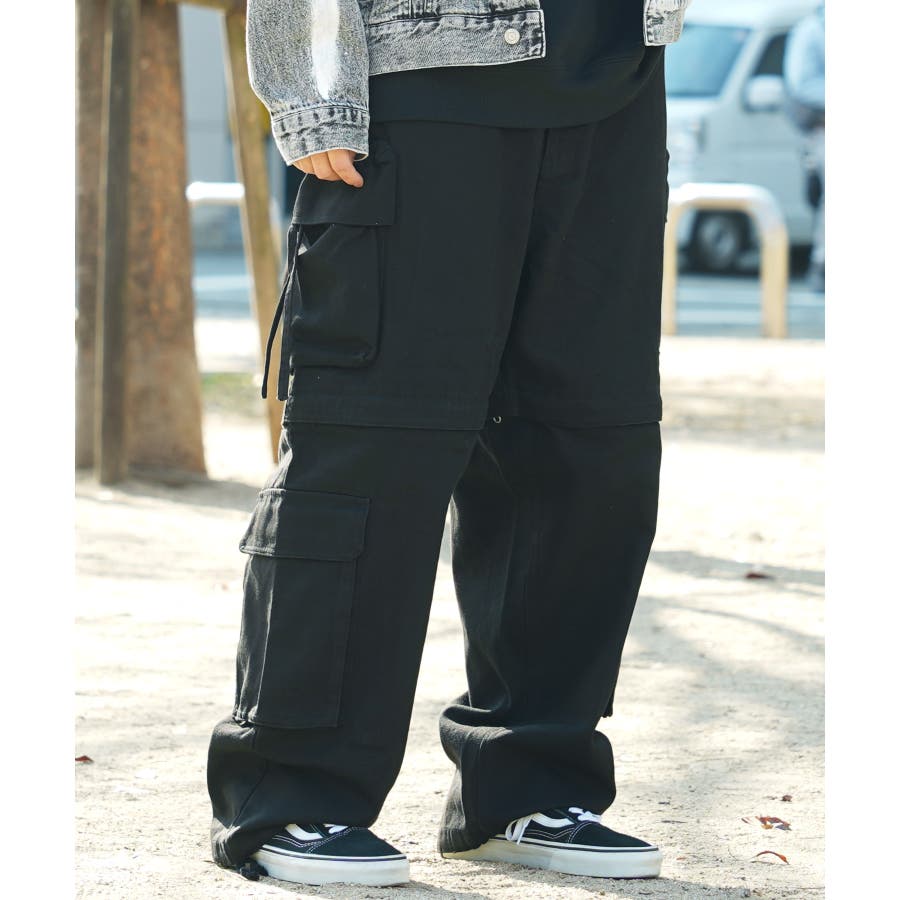 ◇2way ワイドバギーカーゴパンツ◇ ワイドパンツ[品番 ◇2way ワイドバギーカーゴパンツ◇ ワイドパンツ[品番