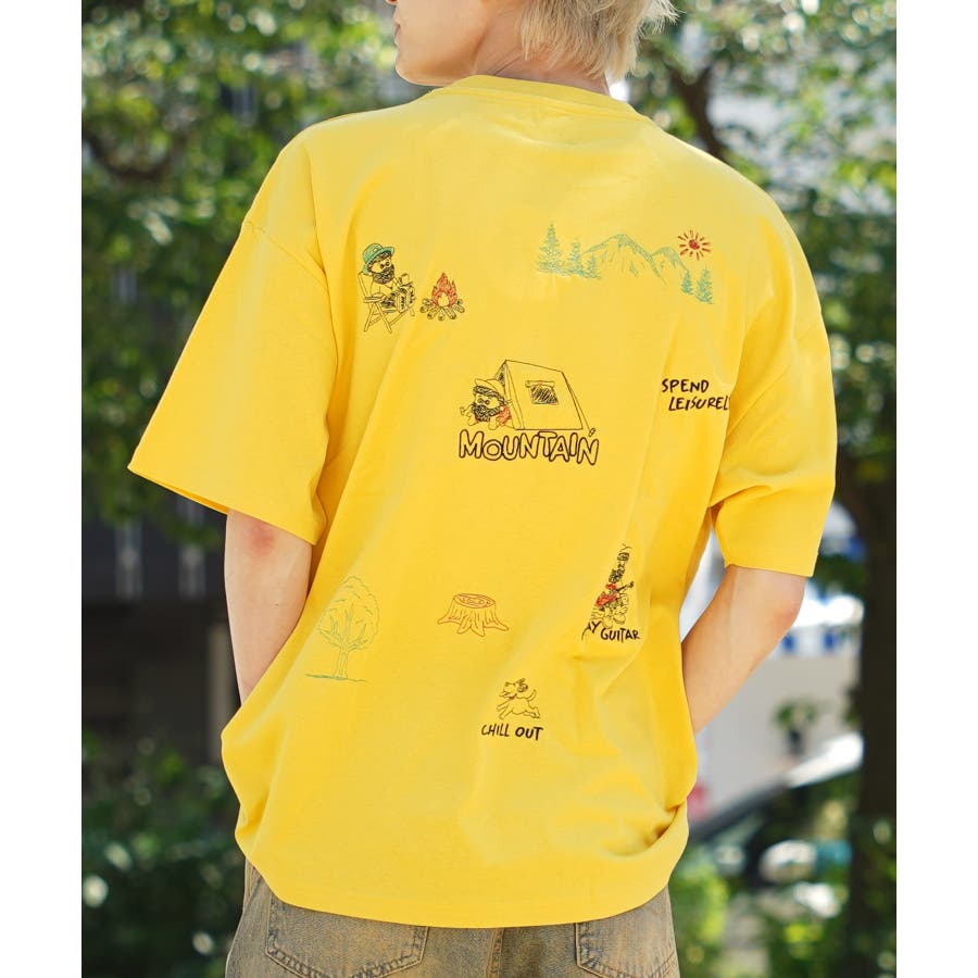 ◇イラスト 総刺繍 Tシャツ◇[品番：OCGW0003696]｜ONE 4
