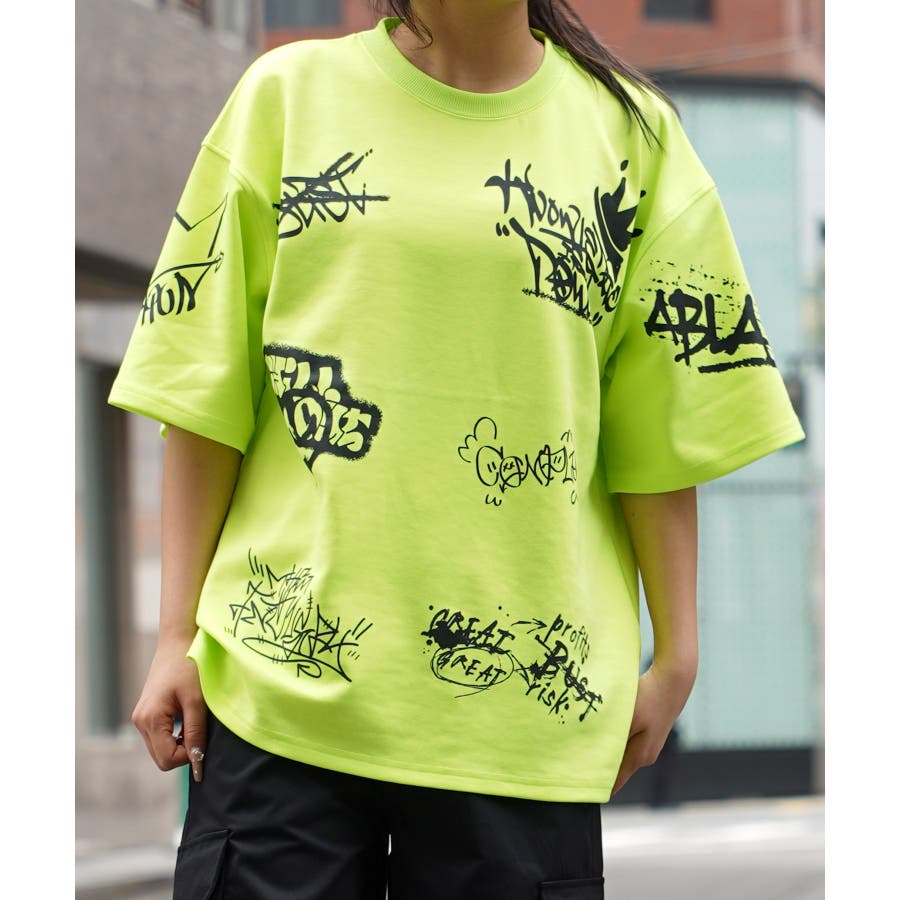◇総柄 タギング Tシャツ◇[品番：OCGW0003598]｜ONE 4 PREMIUM（ワンフォープレミアム  ）のメンズファッション通販｜SHOPLIST（ショップリスト）