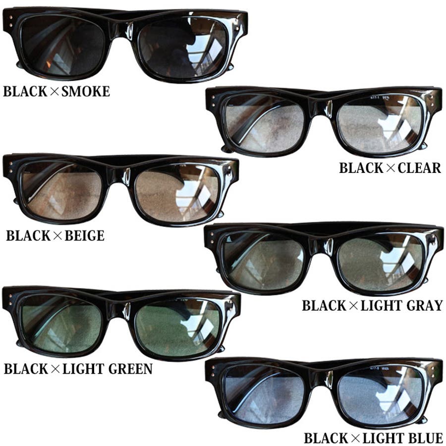 ウェリントンサングラス メンズ レディース 黒縁眼鏡[品番