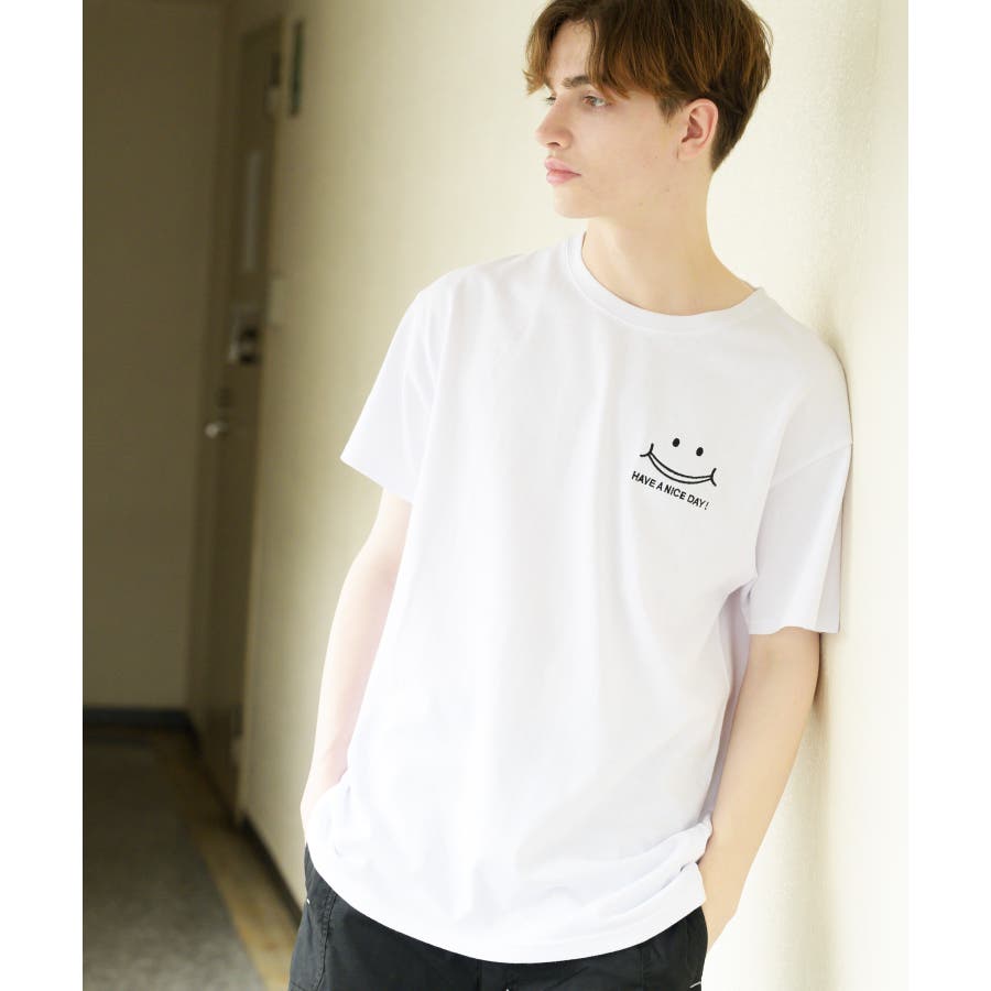 スマイル半袖Ｔシャツ メンズ 半袖[品番：EH000005535]｜8（eight 