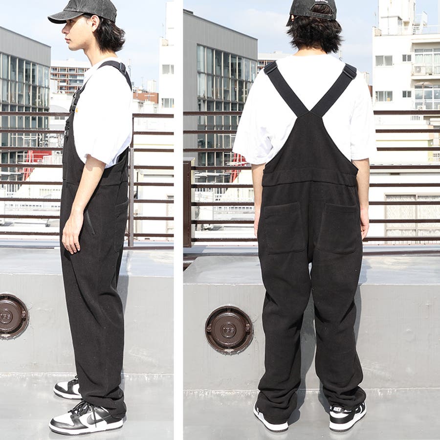 フリースオーバーオール つなぎ メンズ[品番：EH000005665]｜8