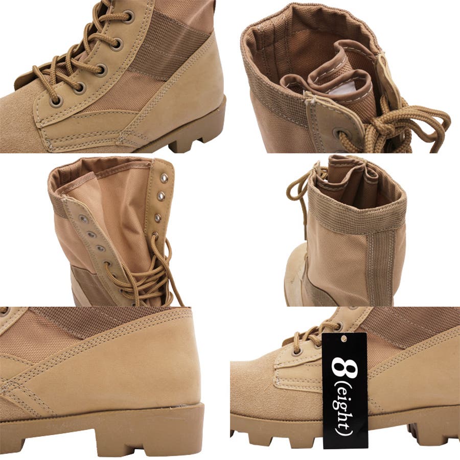 【新品未使用】Olivier Theyskens 19ss コンバット ブーツ ブーツ メンズ ミリタリー[品番：EH000004149]｜8（eight