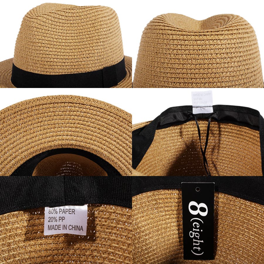 麦わら帽子 メンズ レディース[品番：EH000003621]｜8（eight