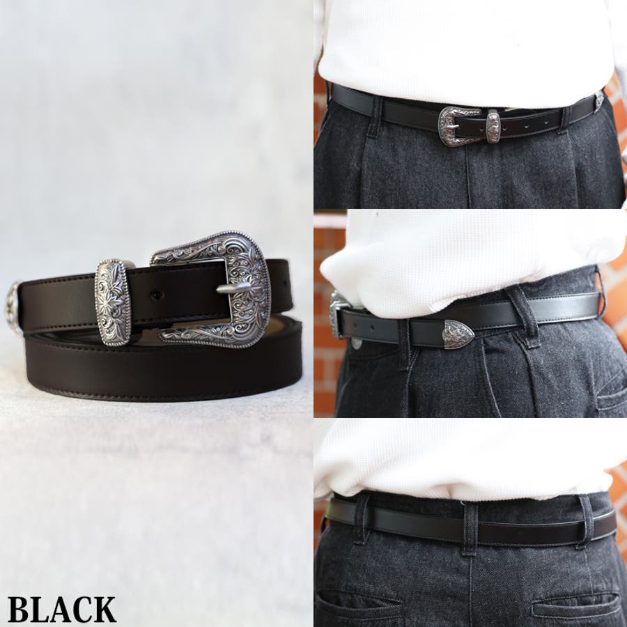 ウエスタンバックル J&M Davidson DAVIDSON ベルト ウエスタンバックル WESTERN