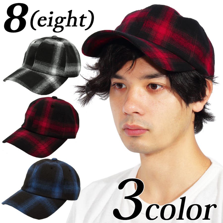 キャップ メンズ チェック全3色 品番 Eh 8 Eight エイト のメンズ ファッション通販 Shoplist ショップリスト