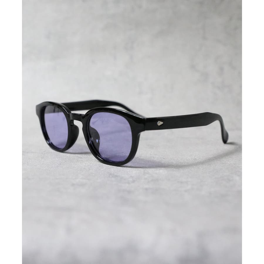 調光 偏光 ウェリントンサングラス メンズ 黒ぶち 伊達めがね