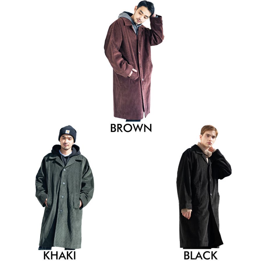 コーデュロイステンカラー メンズ コート全3色[品番：EH000005447]｜8